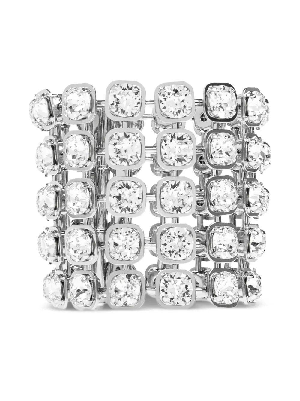 Balenciaga Bracciale con strass - Argento