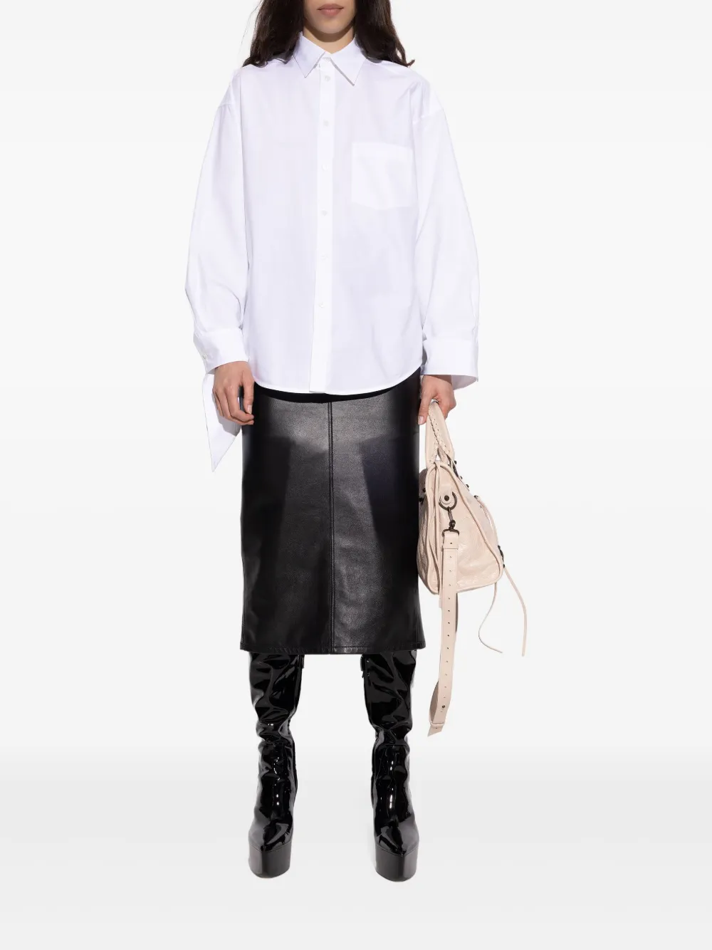 Balenciaga Popeline blouse Wit