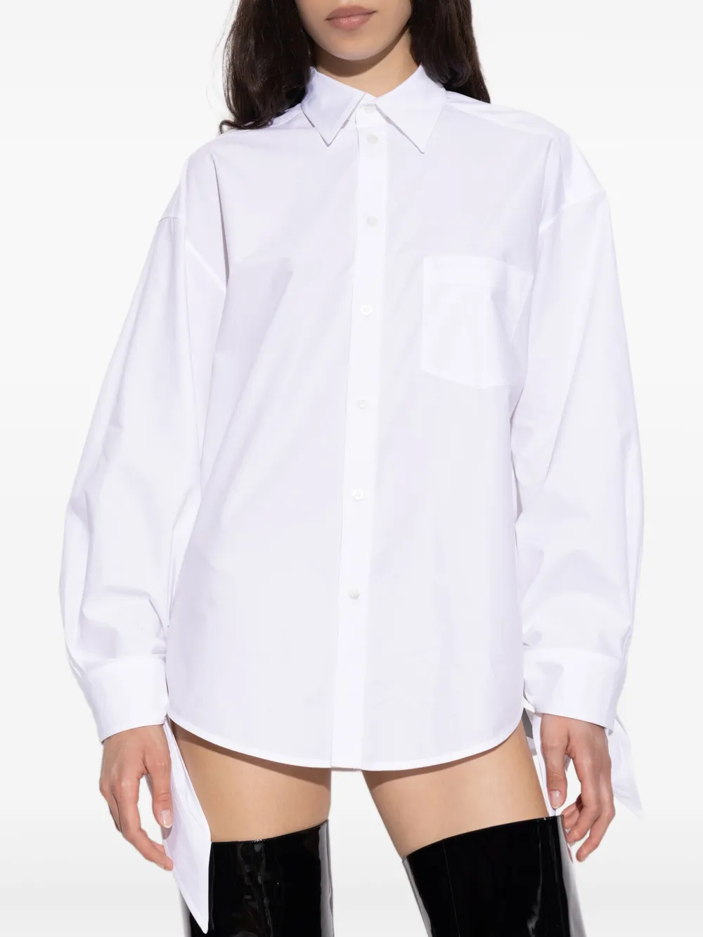 Balenciaga Popeline blouse Wit