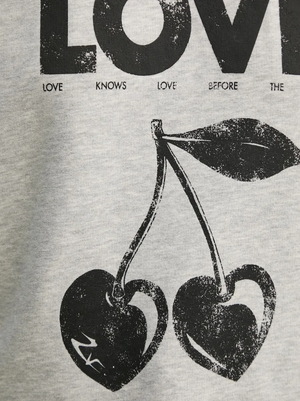 Zadig&Voltaire cherry-print cropped T-shirt Grijs
