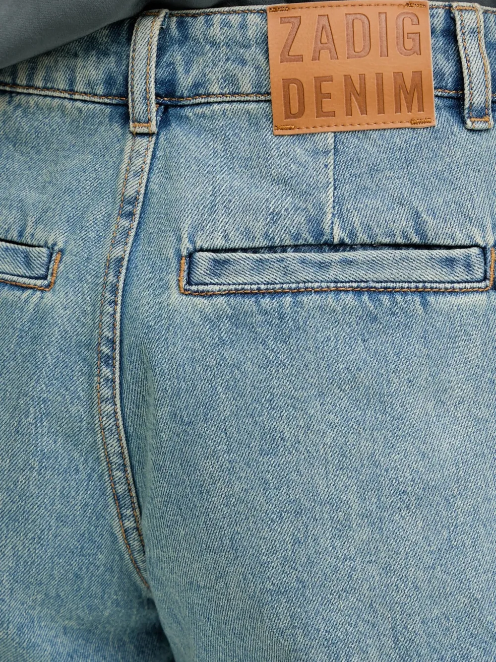 Zadig&Voltaire logo-plaque denim shorts Blauw