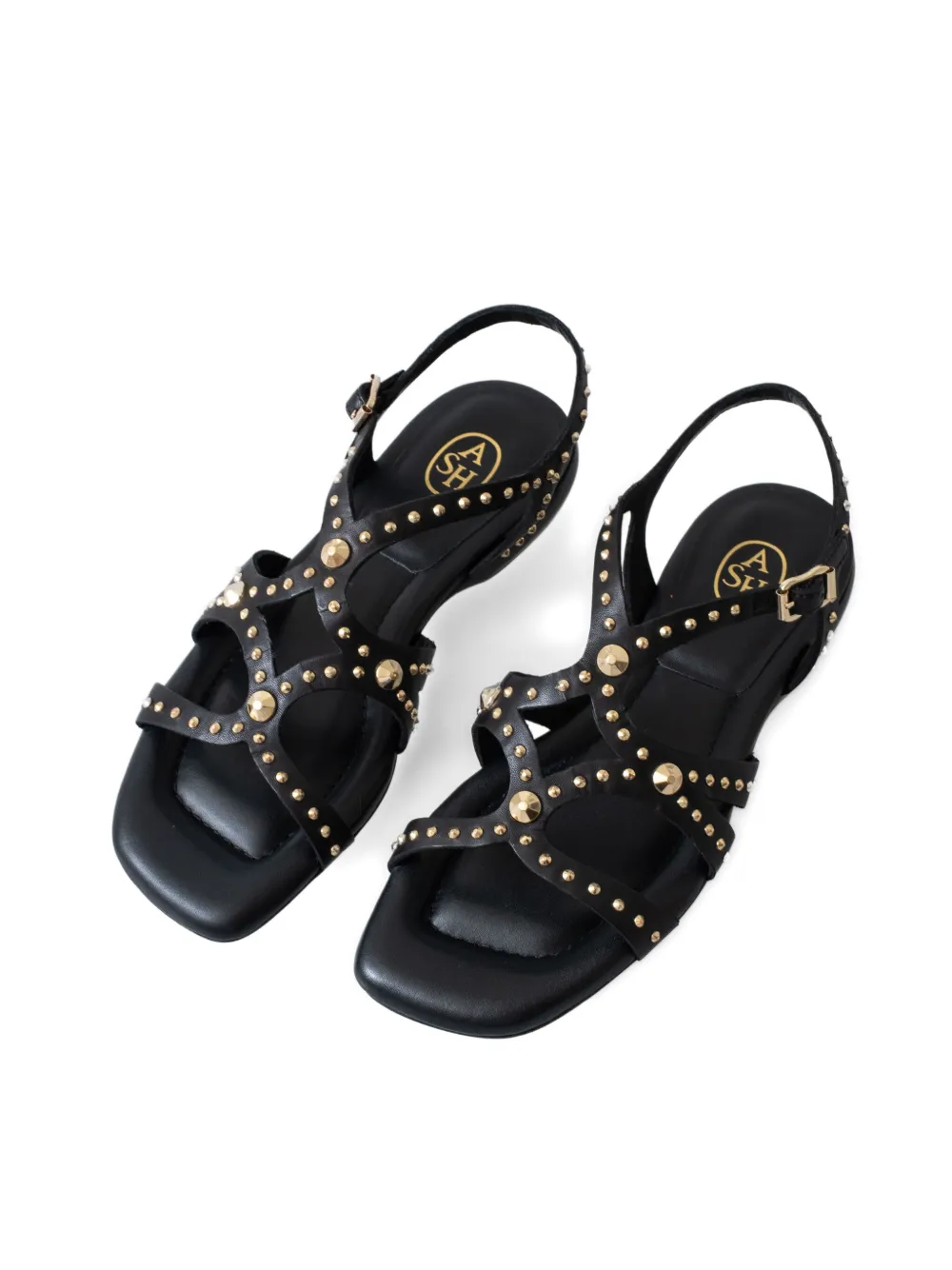 Ash leather sandals Black