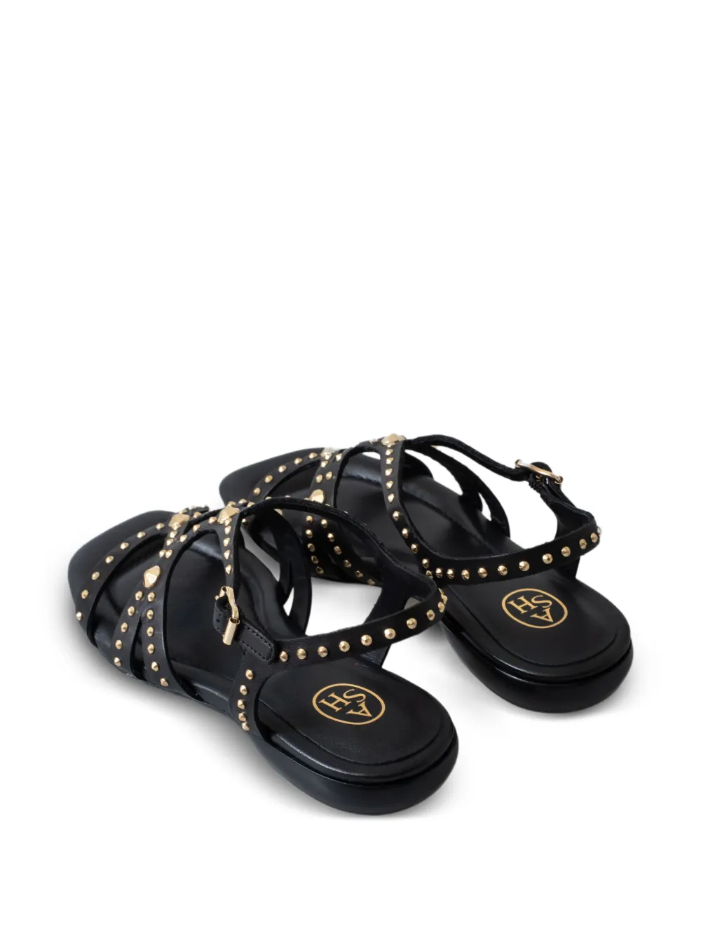 Ash leather sandals Black