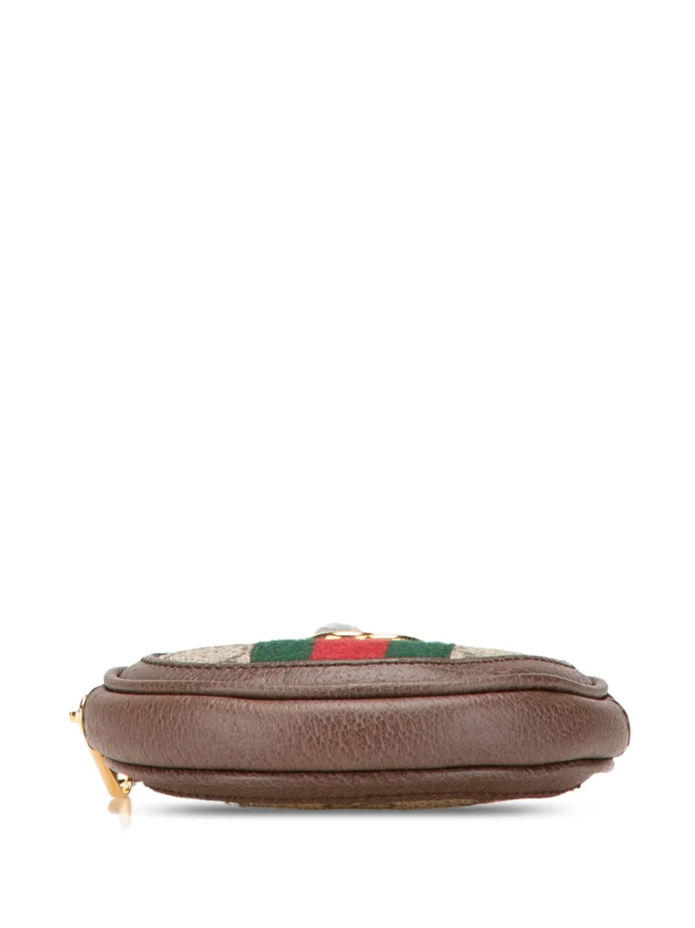 Pre-owned Gucci 2016-2024 Mini Gg Supreme Ophidia Round Neck Pouch Shoulder Bag
