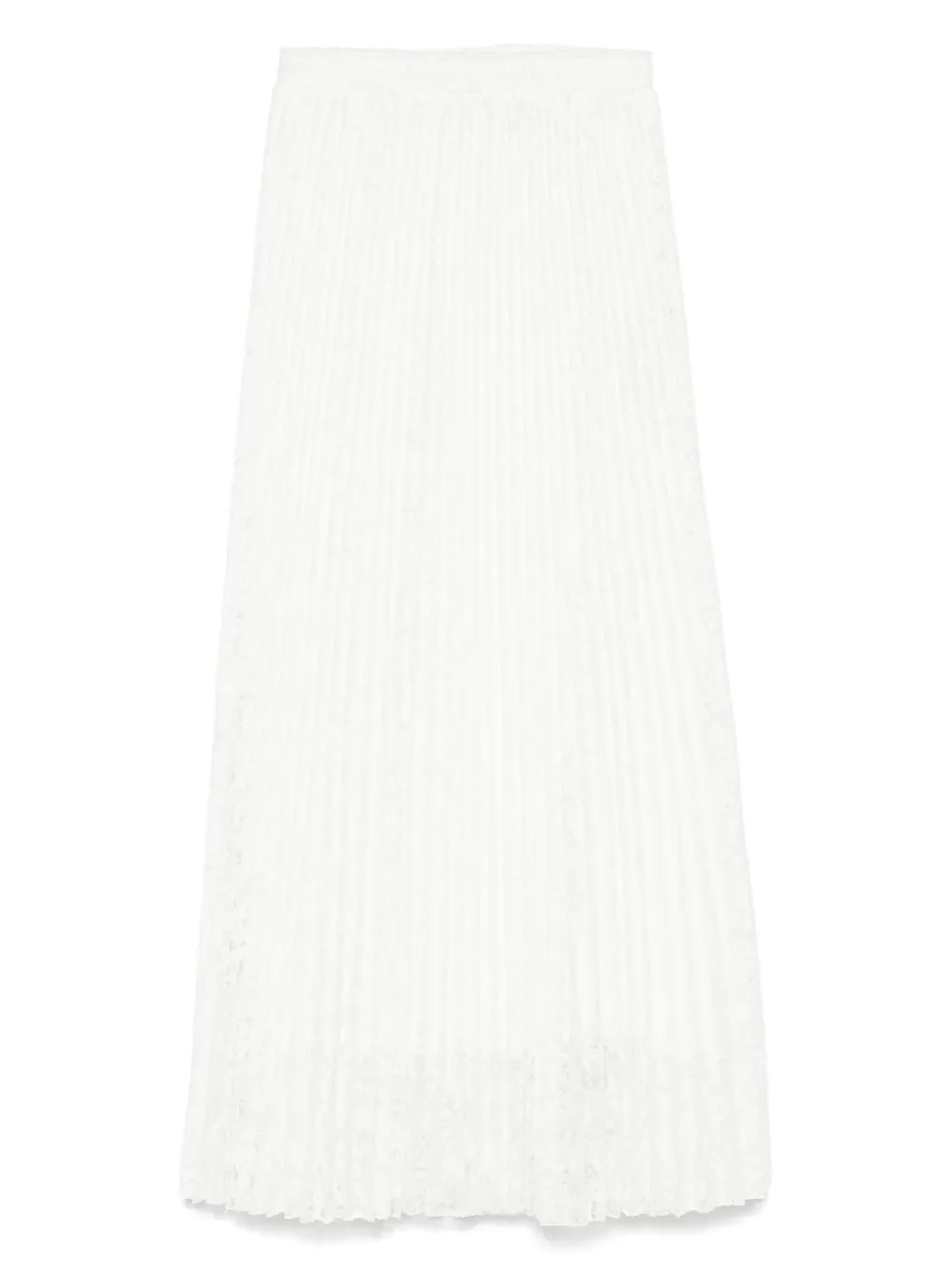 Ermanno Scervino jupe mi-longue à fleurs brodées | blanc | Image 1