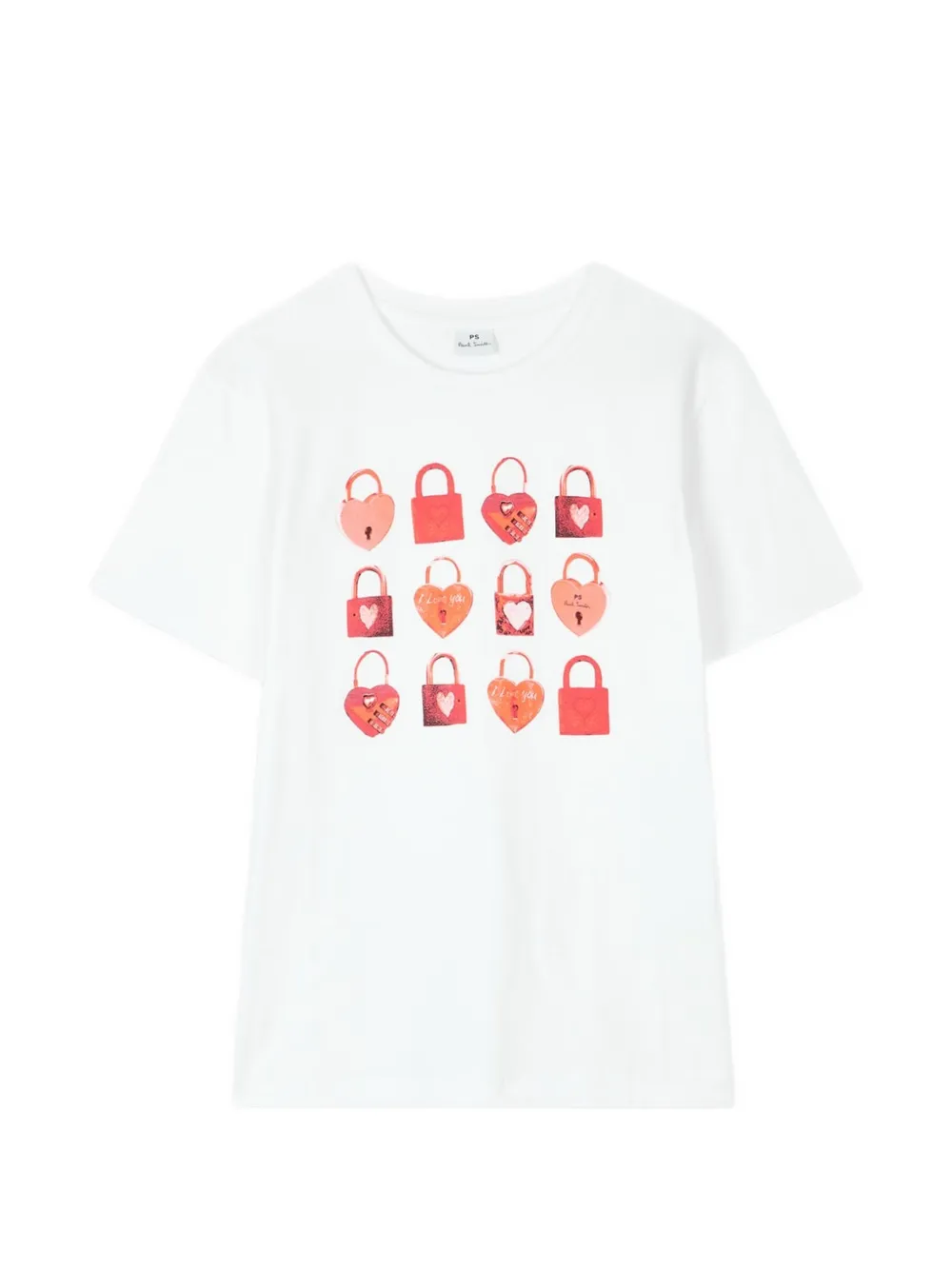 PS Paul Smith T-shirt met hangslot Wit