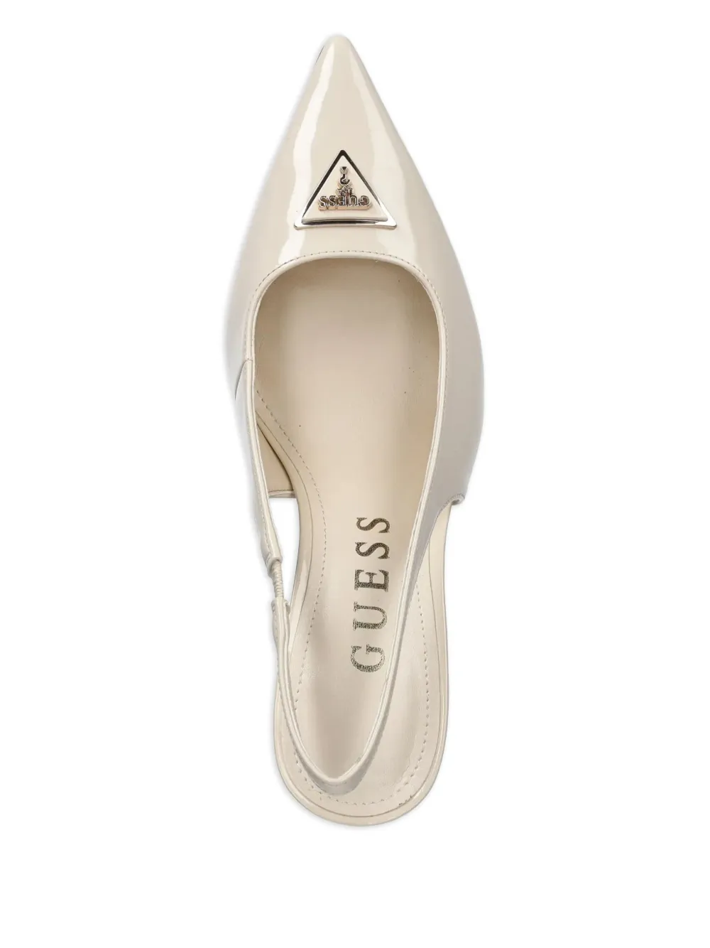 GUESS USA 85mm Nassir slingback pointed-toe pumps Neutrals