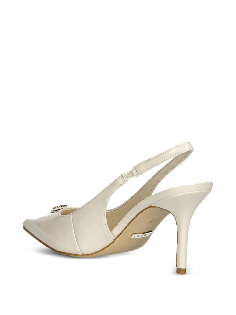 GUESS USA 85mm Nassir slingback pointed-toe pumps Neutrals