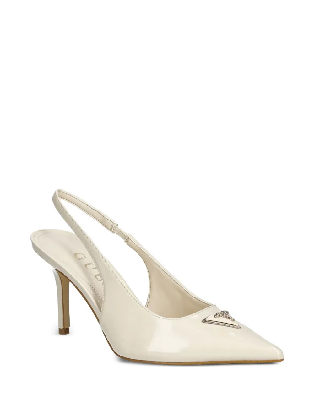 GUESS USA 85mm Nassir slingback pointed-toe pumps Neutrals