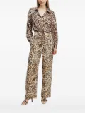 GUESS USA leopard-print tie-front blouse - Brown