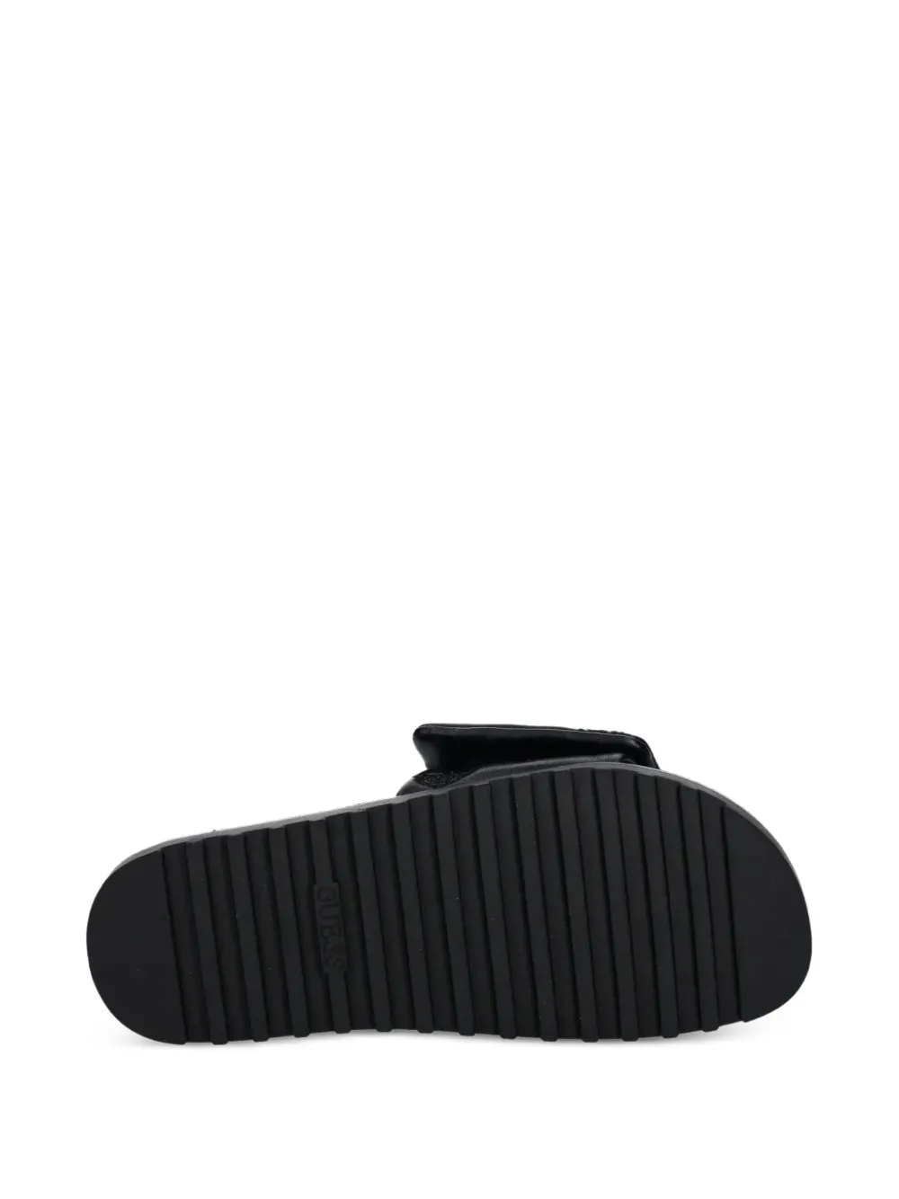Guess Usa Fabio Quilted Flat Sandals In Black