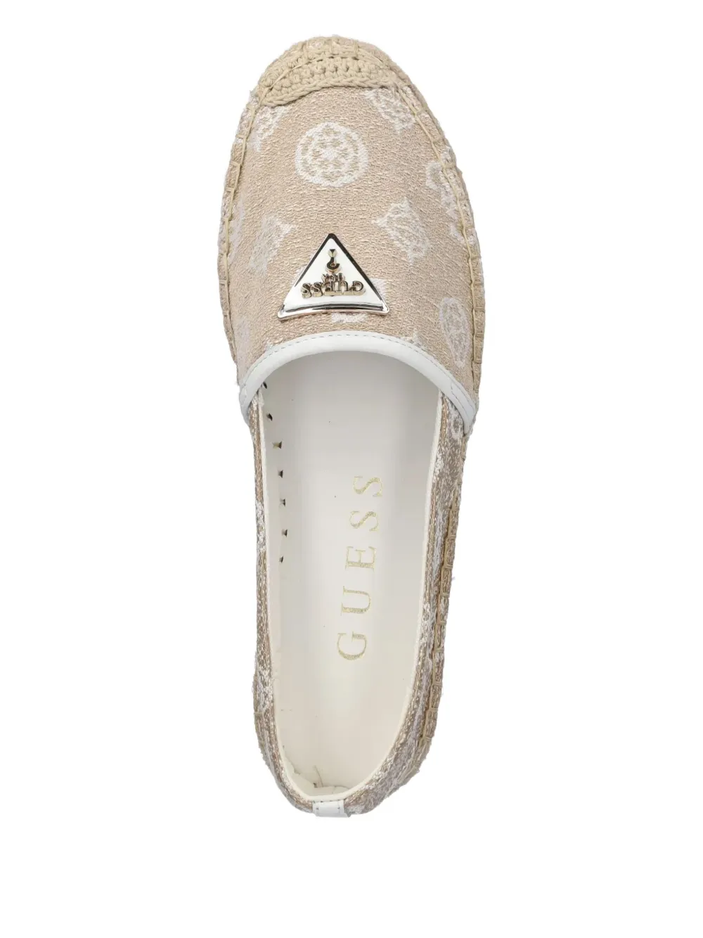 GUESS USA Jolandon embroidered slip-on espadrilles Neutrals