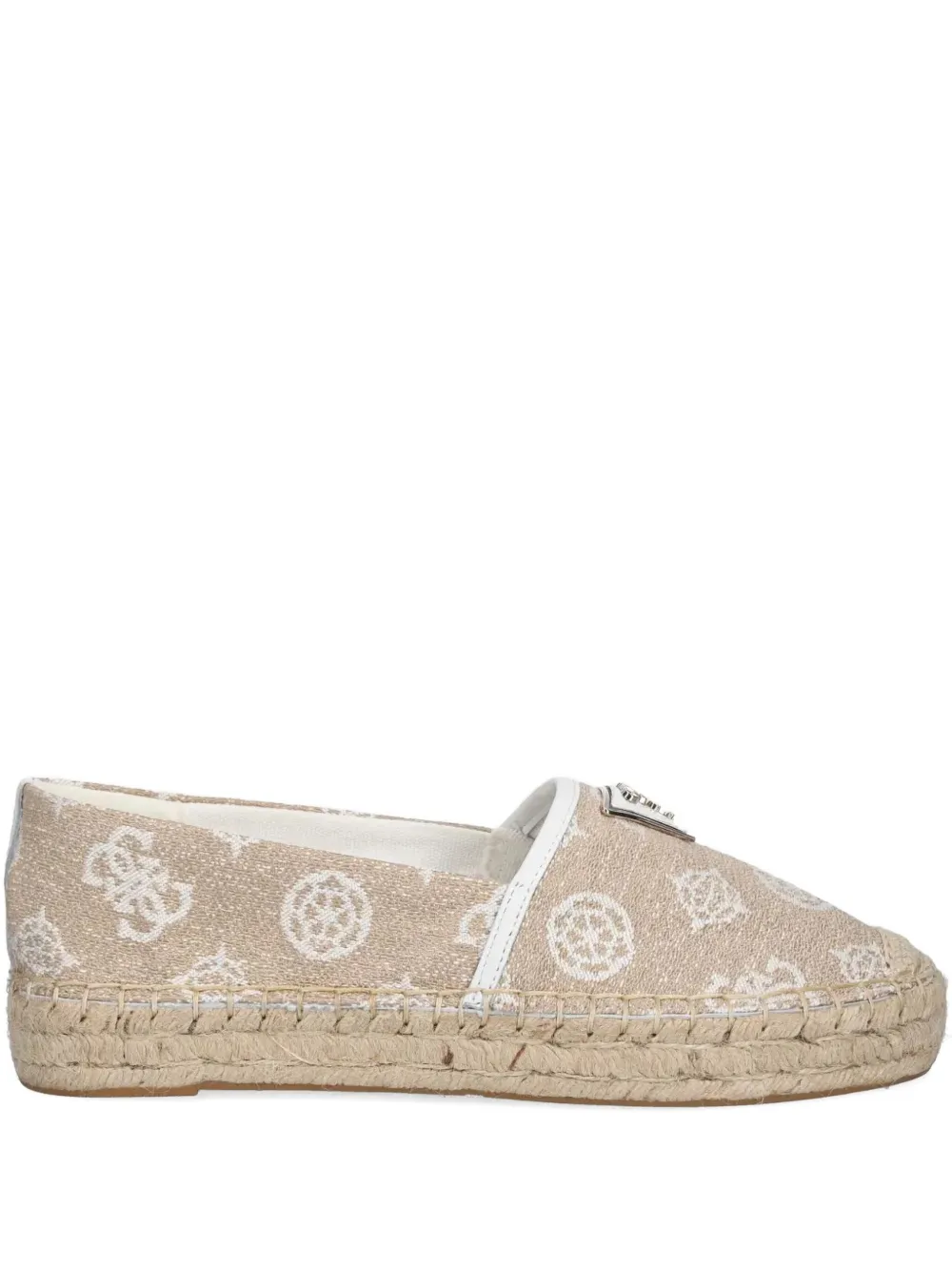 GUESS USA Jolandon embroidered slip-on espadrilles Neutrals