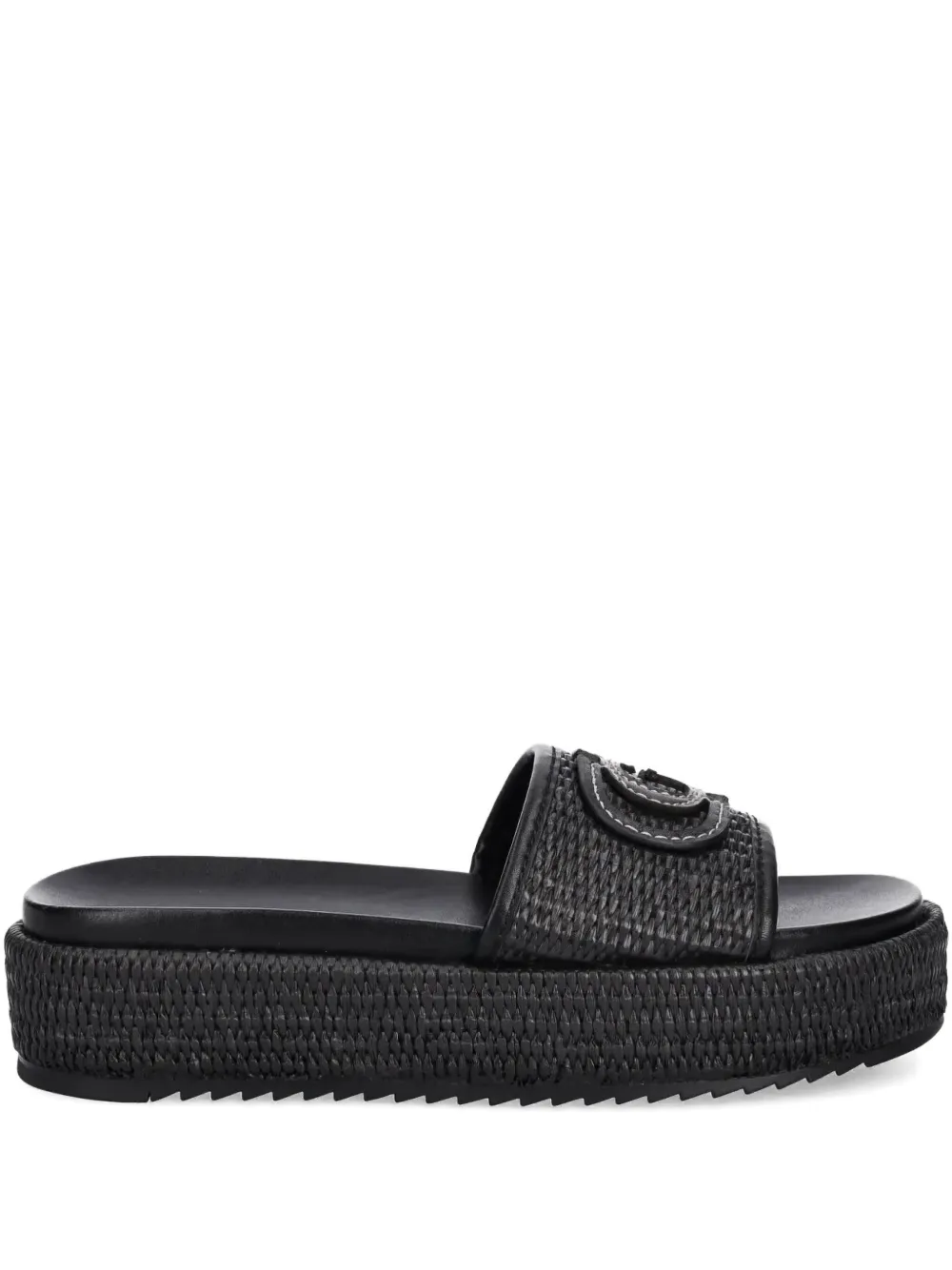 GUESS USA 43mm Lonney woven espadrilles Black