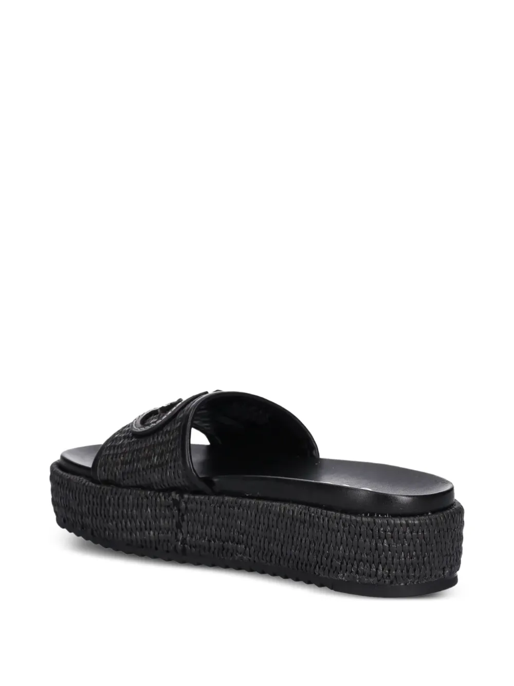 GUESS USA 43mm Lonney woven espadrilles Black