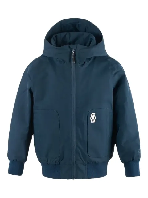 Gosoaky Blue Bird hooded zip-front jacket