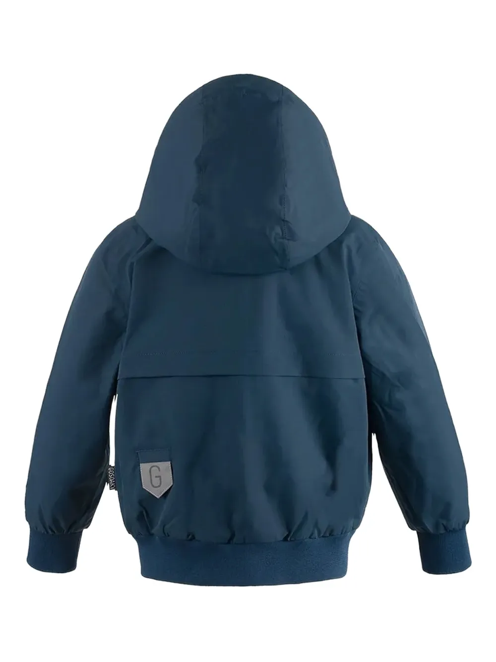 Gosoaky Blue Bird Hooded Zip-front Jacket In Blue