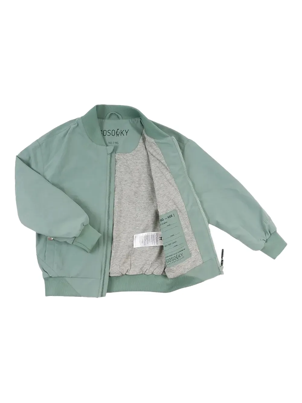 Gosoaky Bright Monkey Logo-patch Bomber Jacket In Green