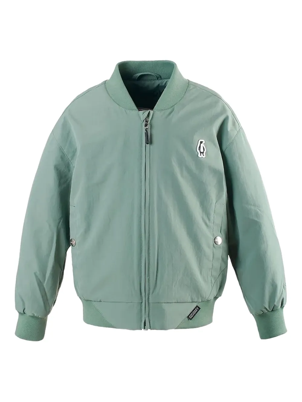 Gosoaky Bright Monkey Logo-patch Bomber Jacket In Green