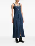 G-Star RAW button-fastening buckle midi dress - Blue