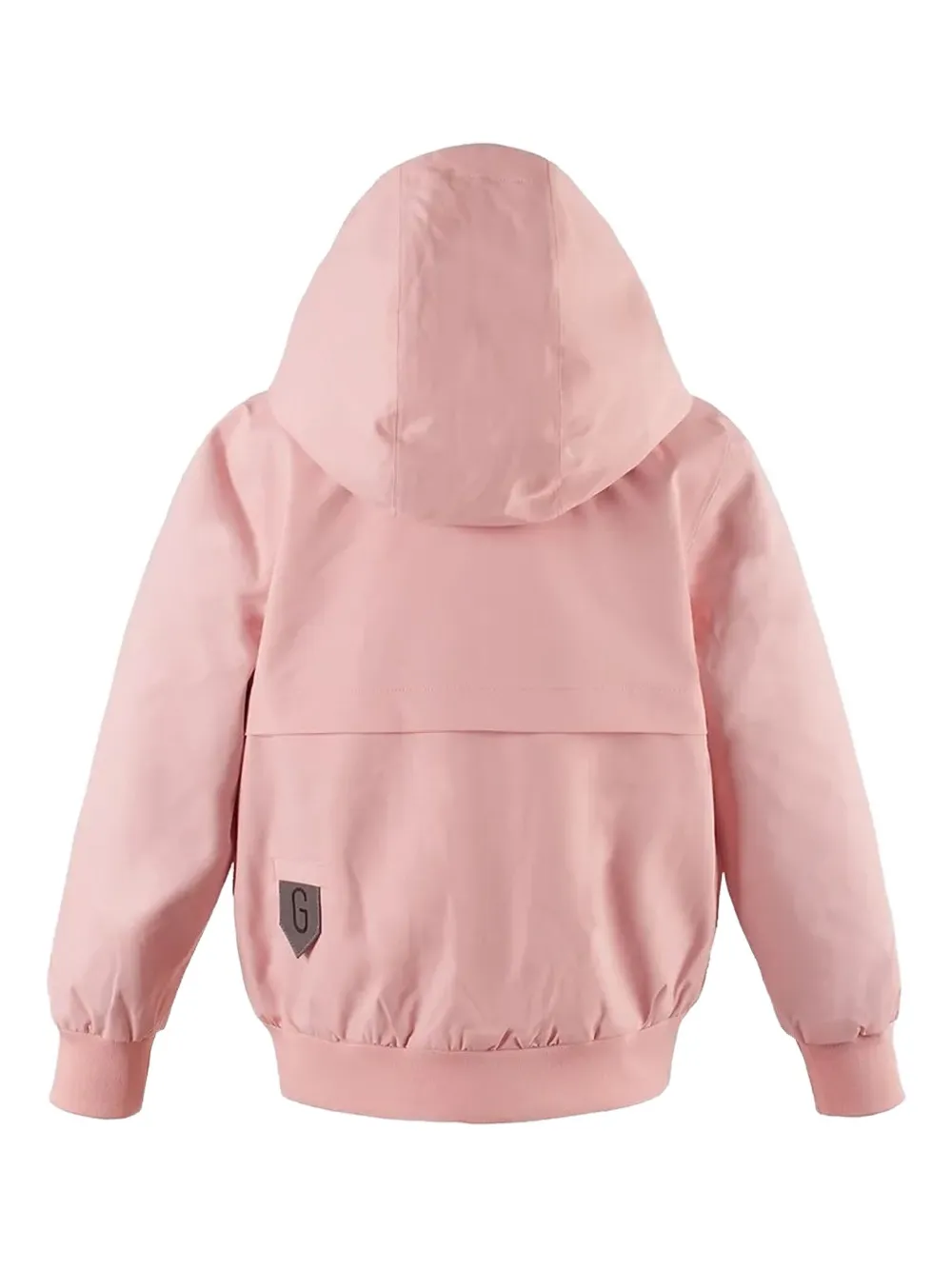 Gosoaky Blue Bird Hooded Logo-patch Jacket In Pink