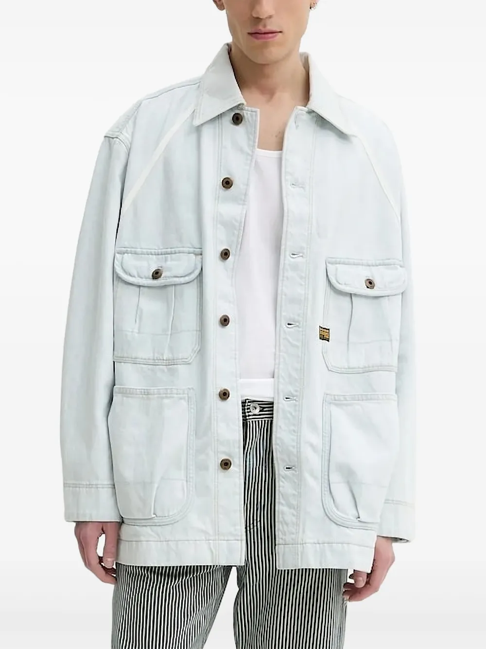 G-Star RAW panelled denim jacket | Blue | Image 1