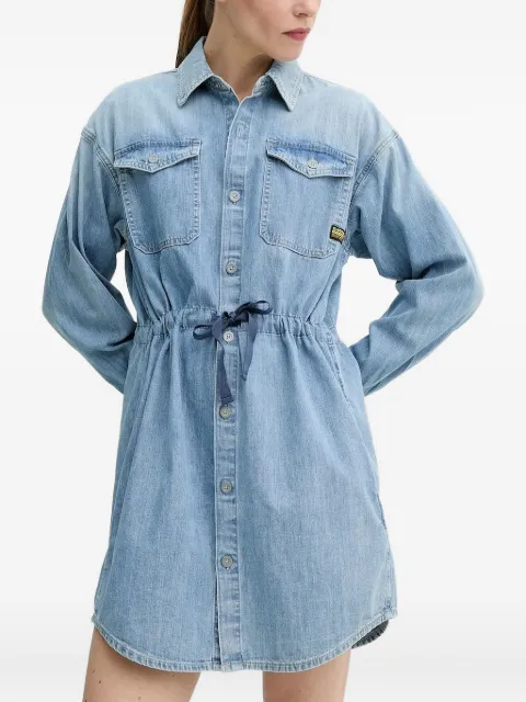 G-Star RAW vestido corto de mezclilla con cordones