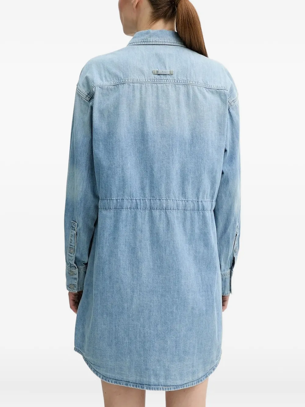 G-Star RAW drawstring denim mini dress | Day Dresses | Image 2