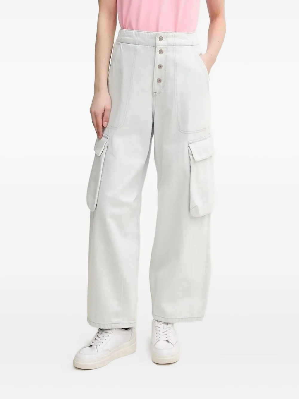 G-star Raw Balloon Cargo Button-fastening Jeans In White