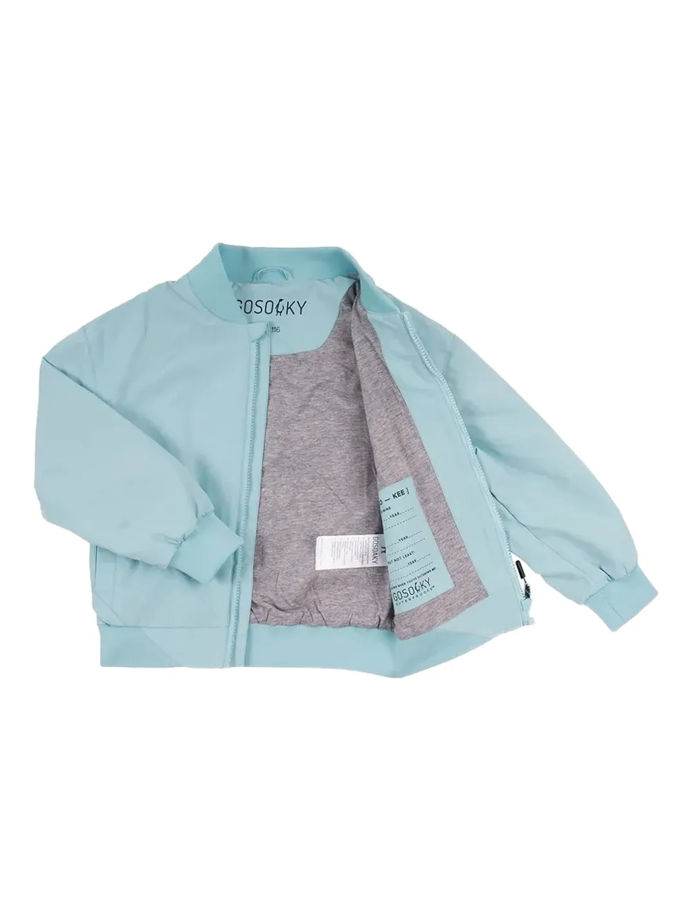 Gosoaky Bright Monkey Penguin-logo Bomber Jacket In Blue