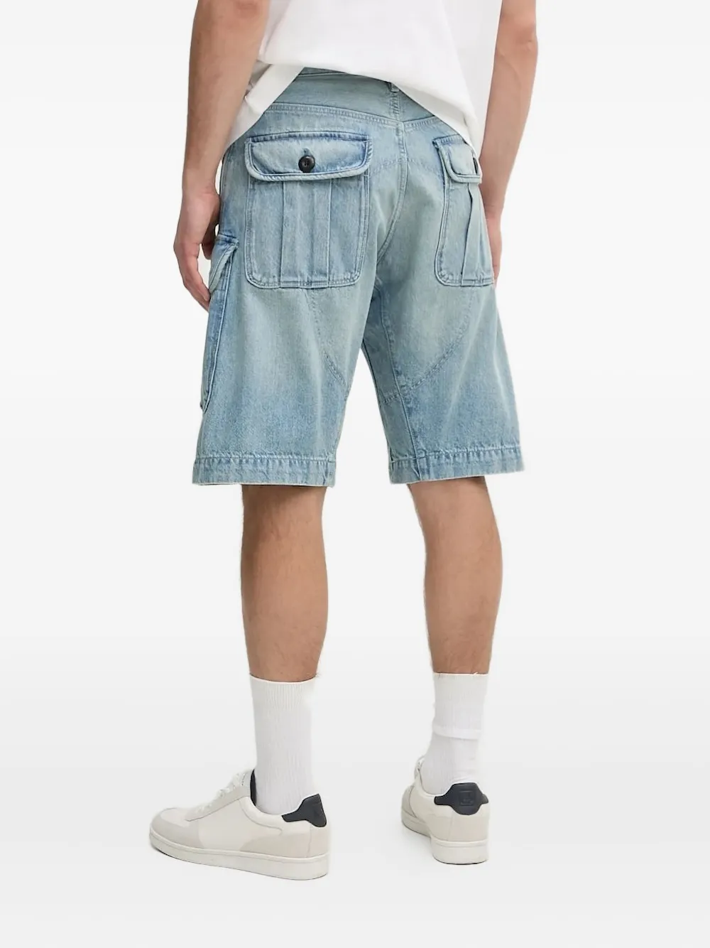 G-Star RAW cargo-pocket denim shorts - Blauw