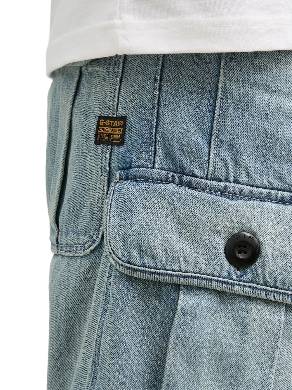 G-Star RAW cargo-pocket denim shorts Blauw