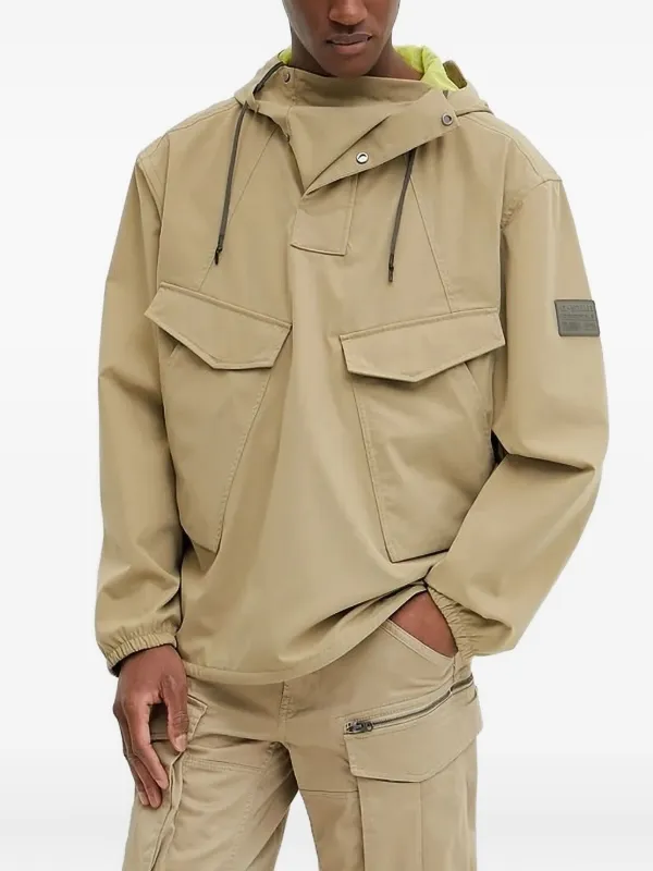 G-Star RAW Kapuzenjacke Mit Aufgesetzten Taschen Nude FARFETCH CH