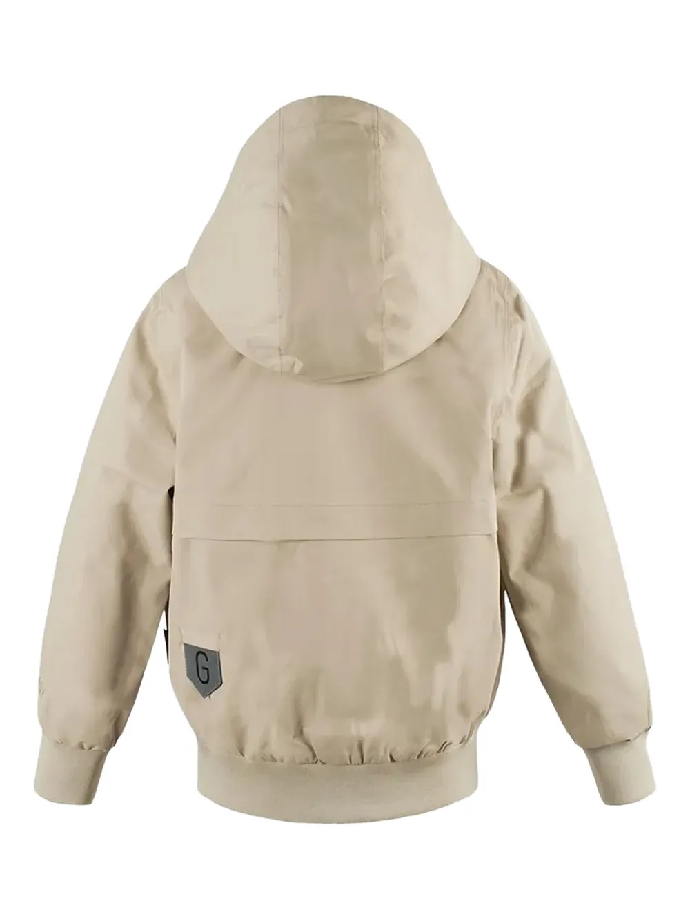 Gosoaky Blue Bird Hooded Bomber Jacket In Brown