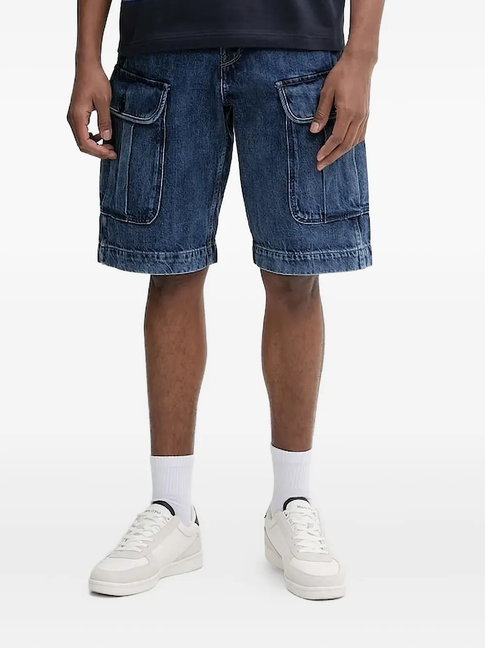 G-Star RAW cargo denim shorts Blauw