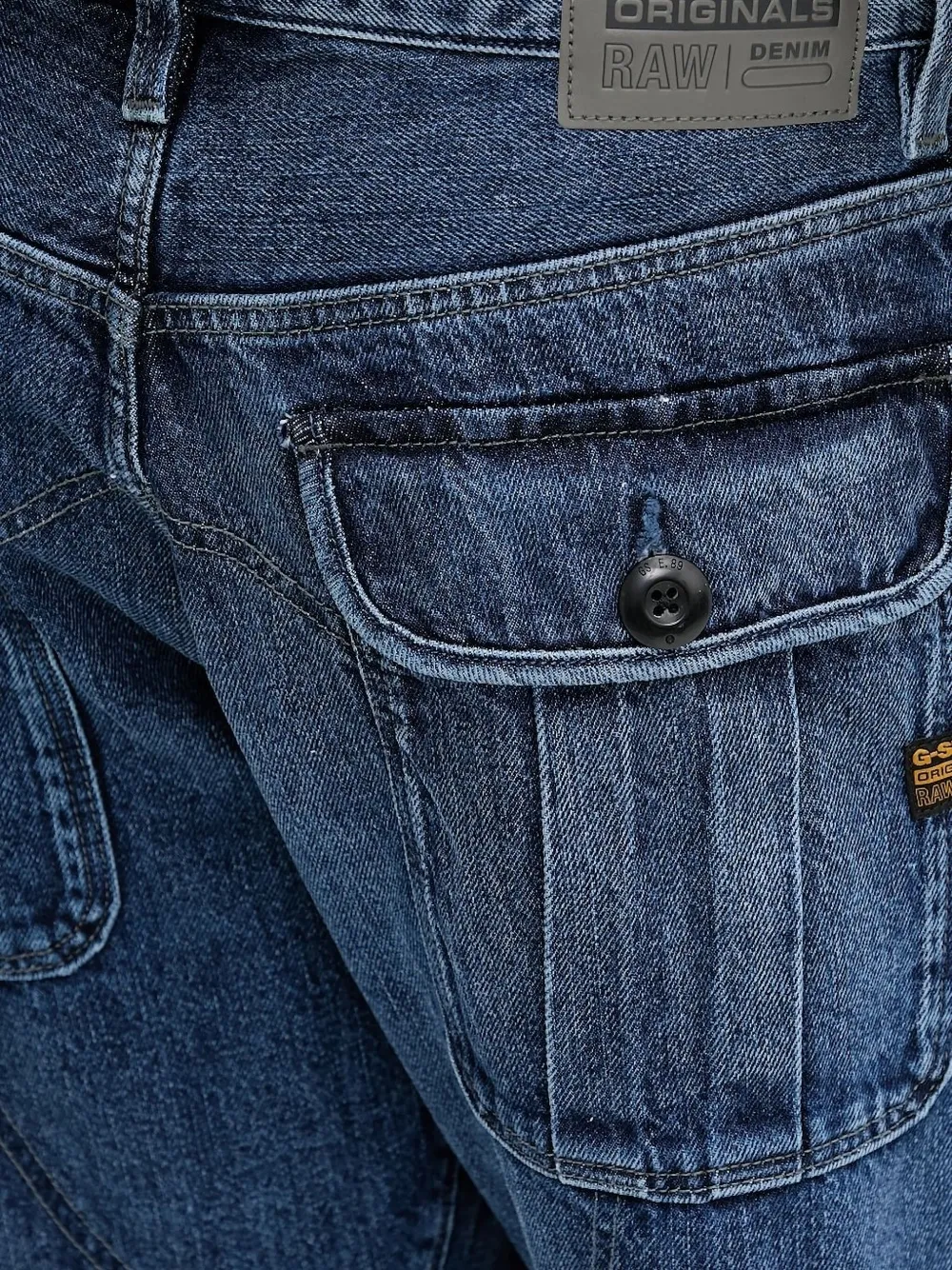 G-Star RAW cargo denim shorts Blauw