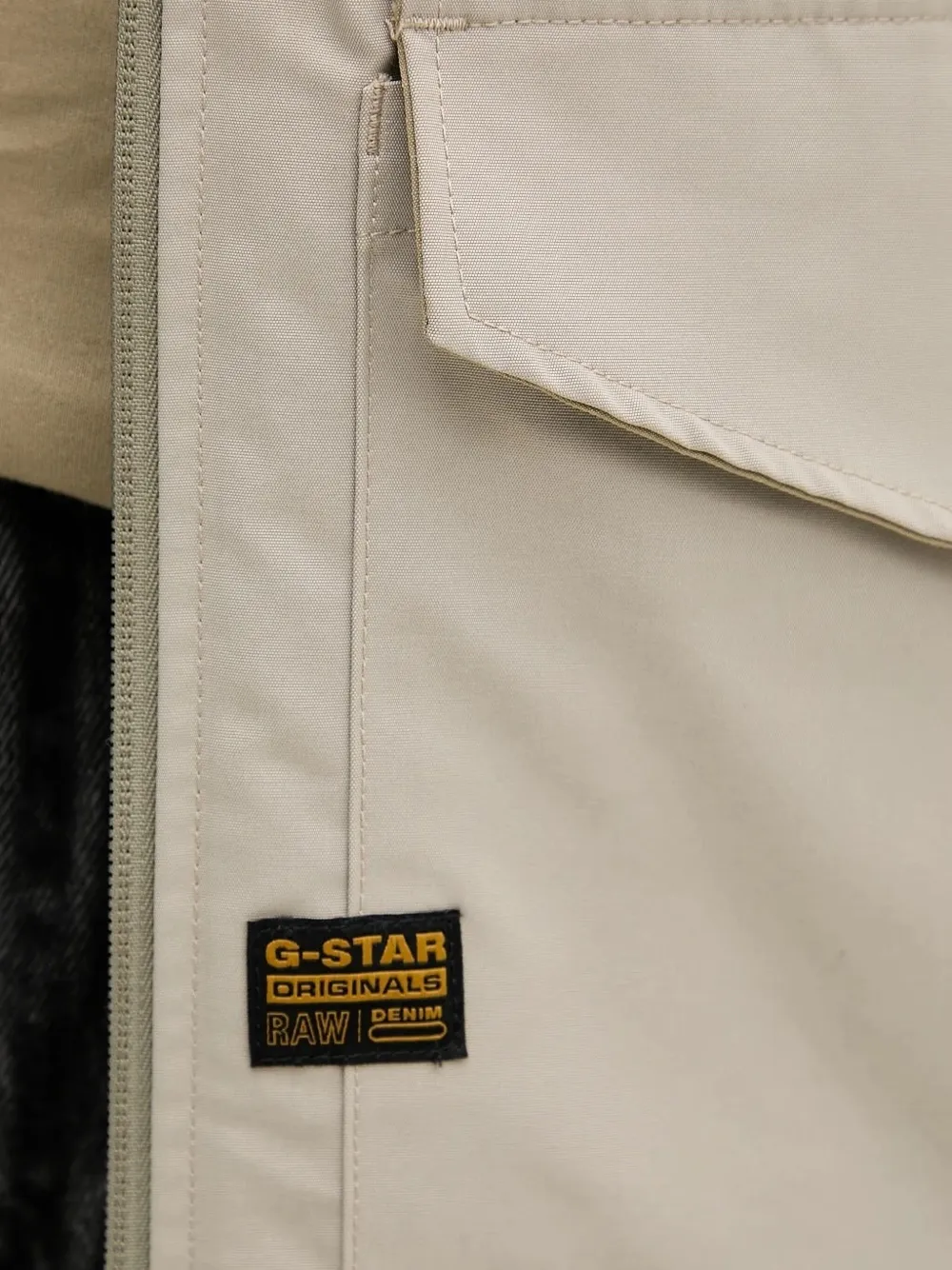 G-Star RAW zip-fastening flap-pocket jacket Beige