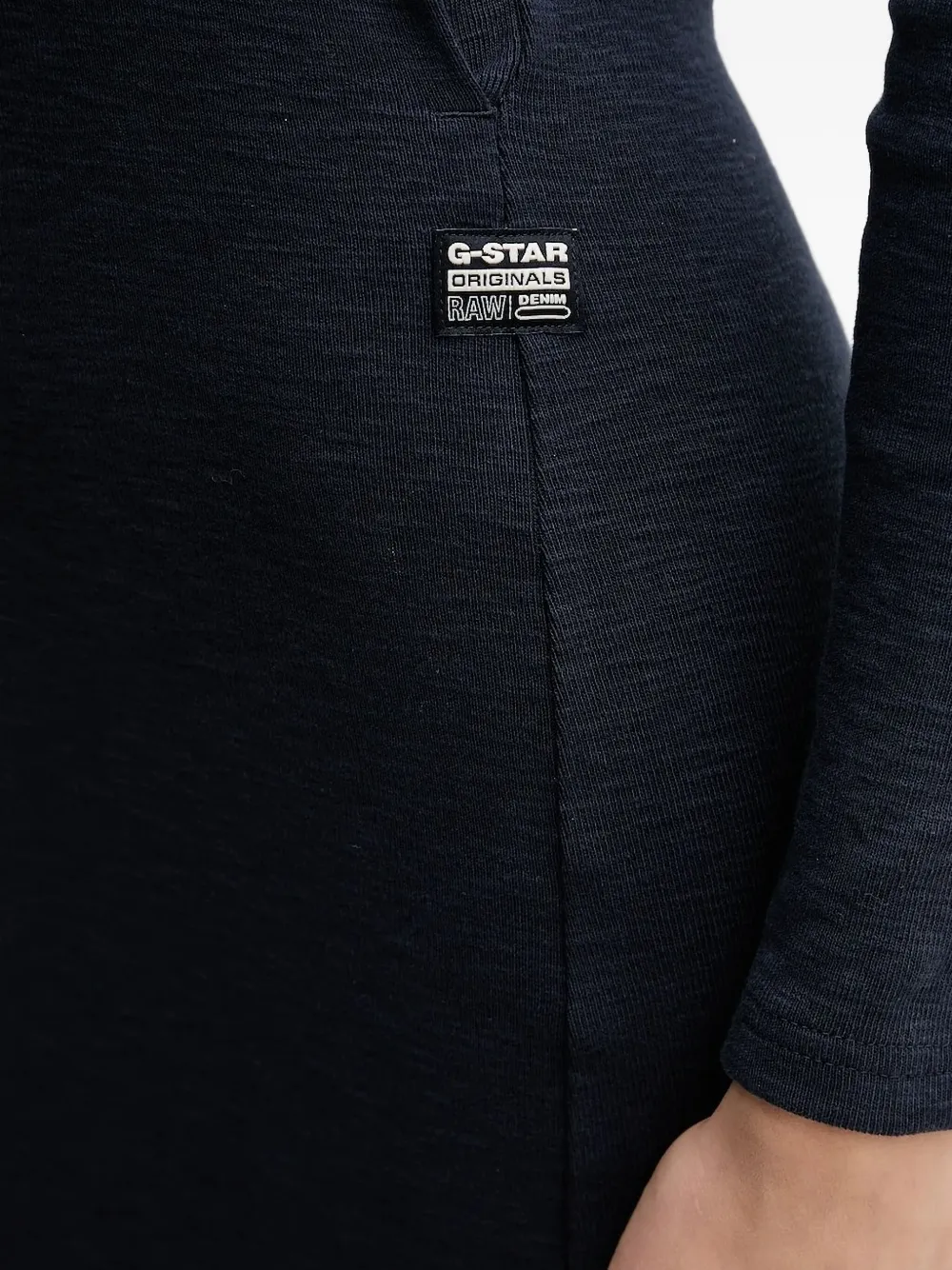 G-Star RAW Midi-jurk met capuchon en rits Blauw
