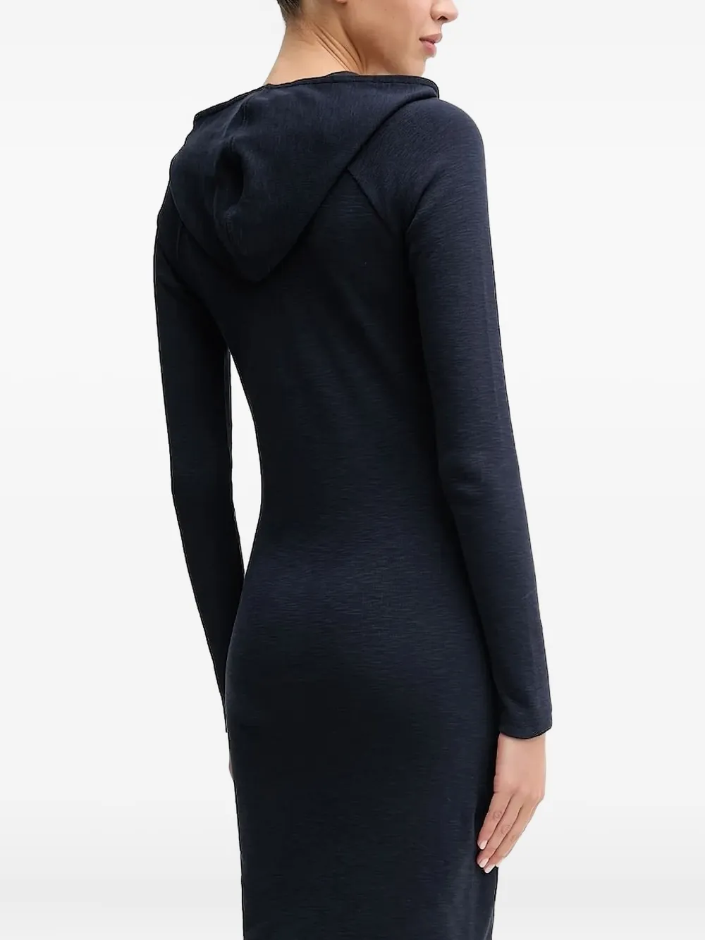 G-Star RAW Midi-jurk met capuchon en rits - Blauw