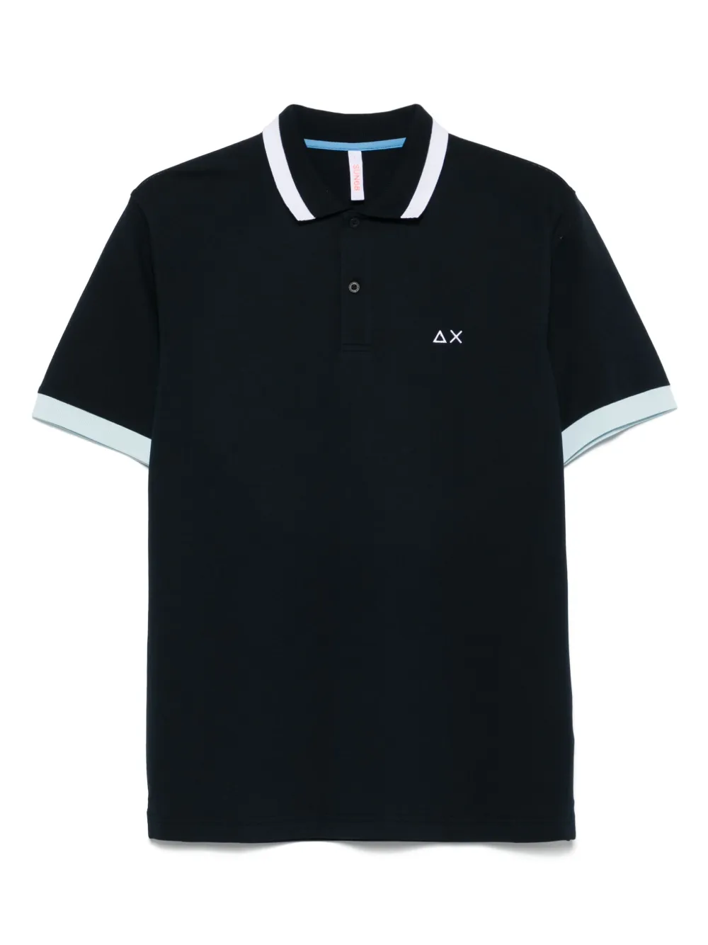 Sun 68 contrast-stripes polo shirt | Blue | Image 1