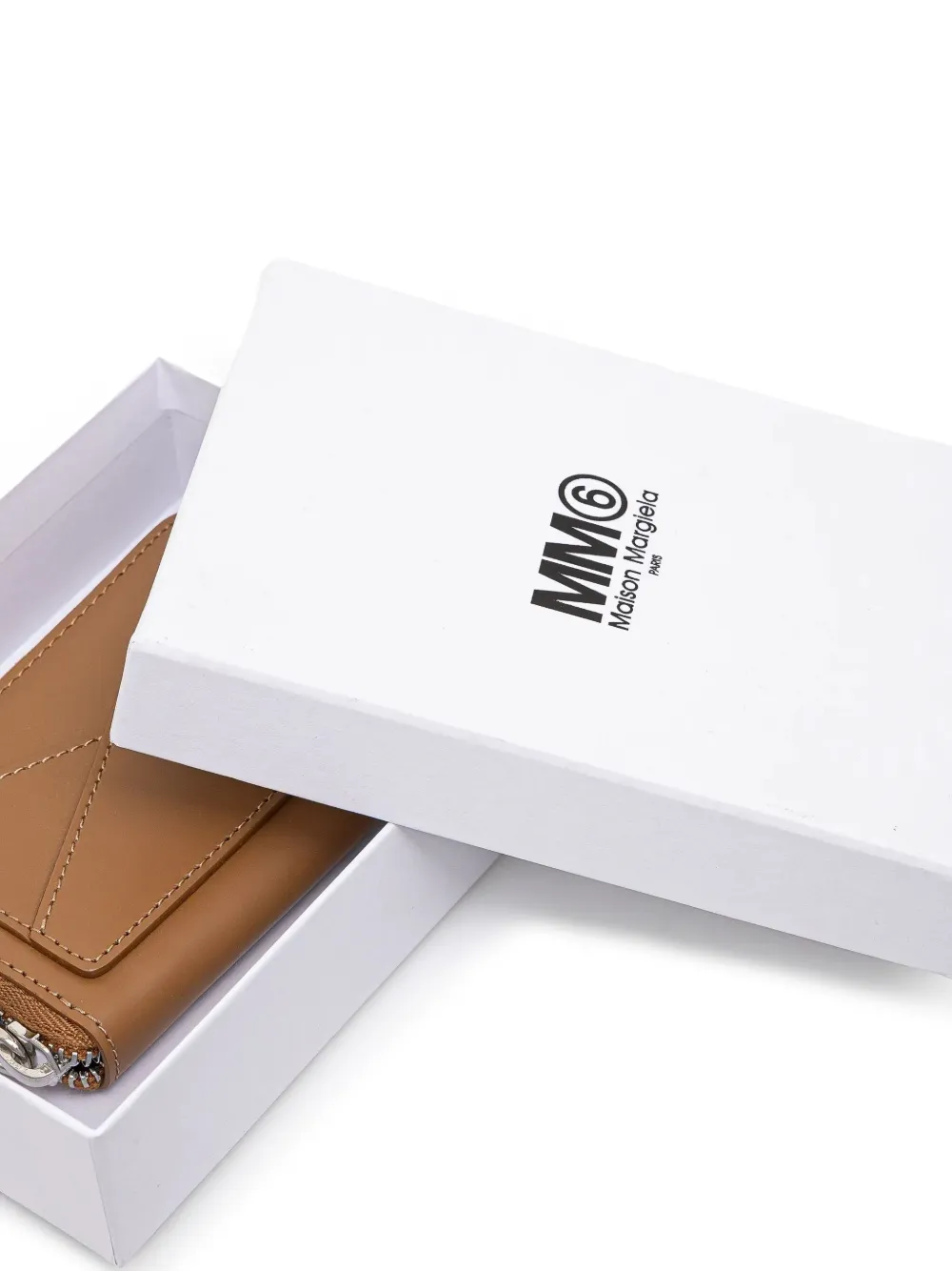 Mm6 Maison Margiela Leather Wallet In Brown