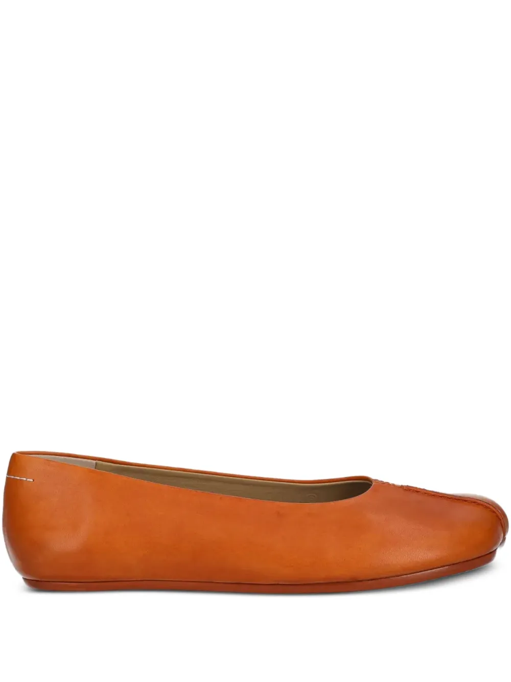 MM6 Maison Margiela stitch-out ballerinas Orange