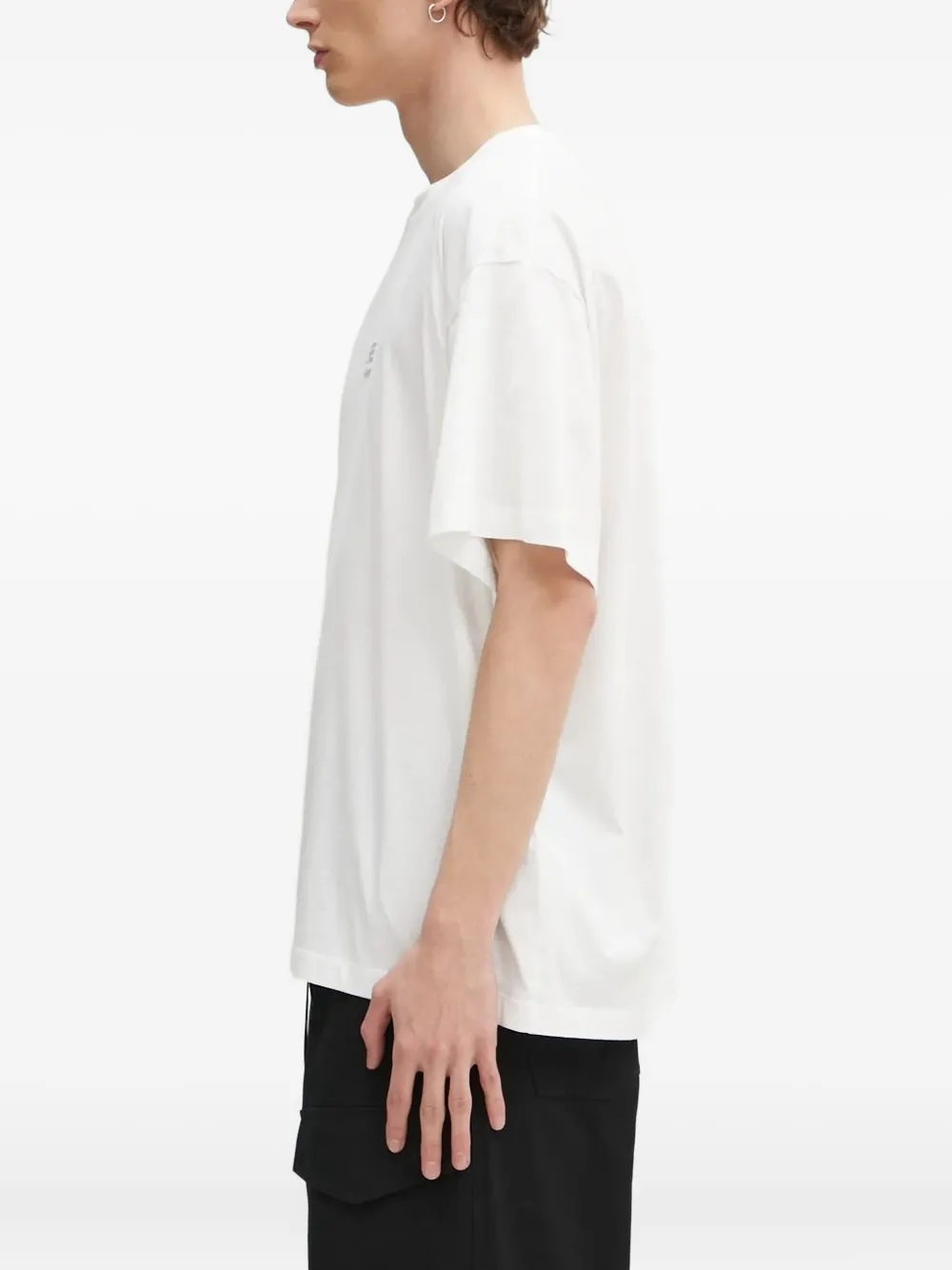 MM6 Maison Margiela label T-shirt Wit