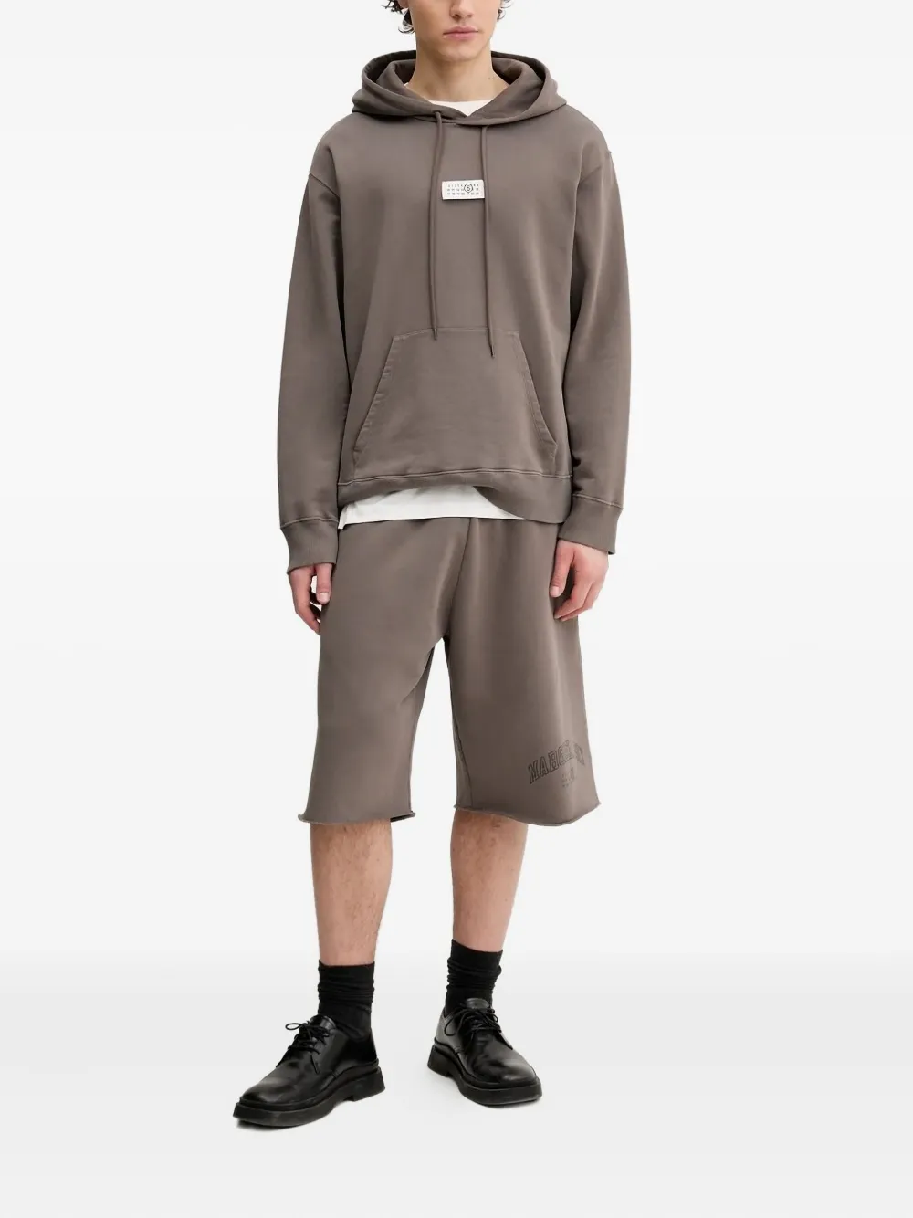 MM6 Maison Margiela label T-shirt - Wit