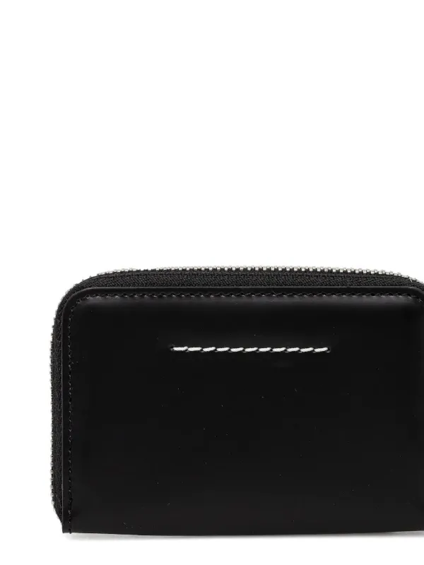 MM6 Maison Margiela Japanese 6 zip-around Wallet | Black | FARFETCH