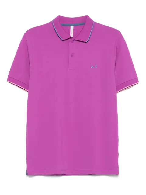 Sun 68 contrast-trim polo shirt 