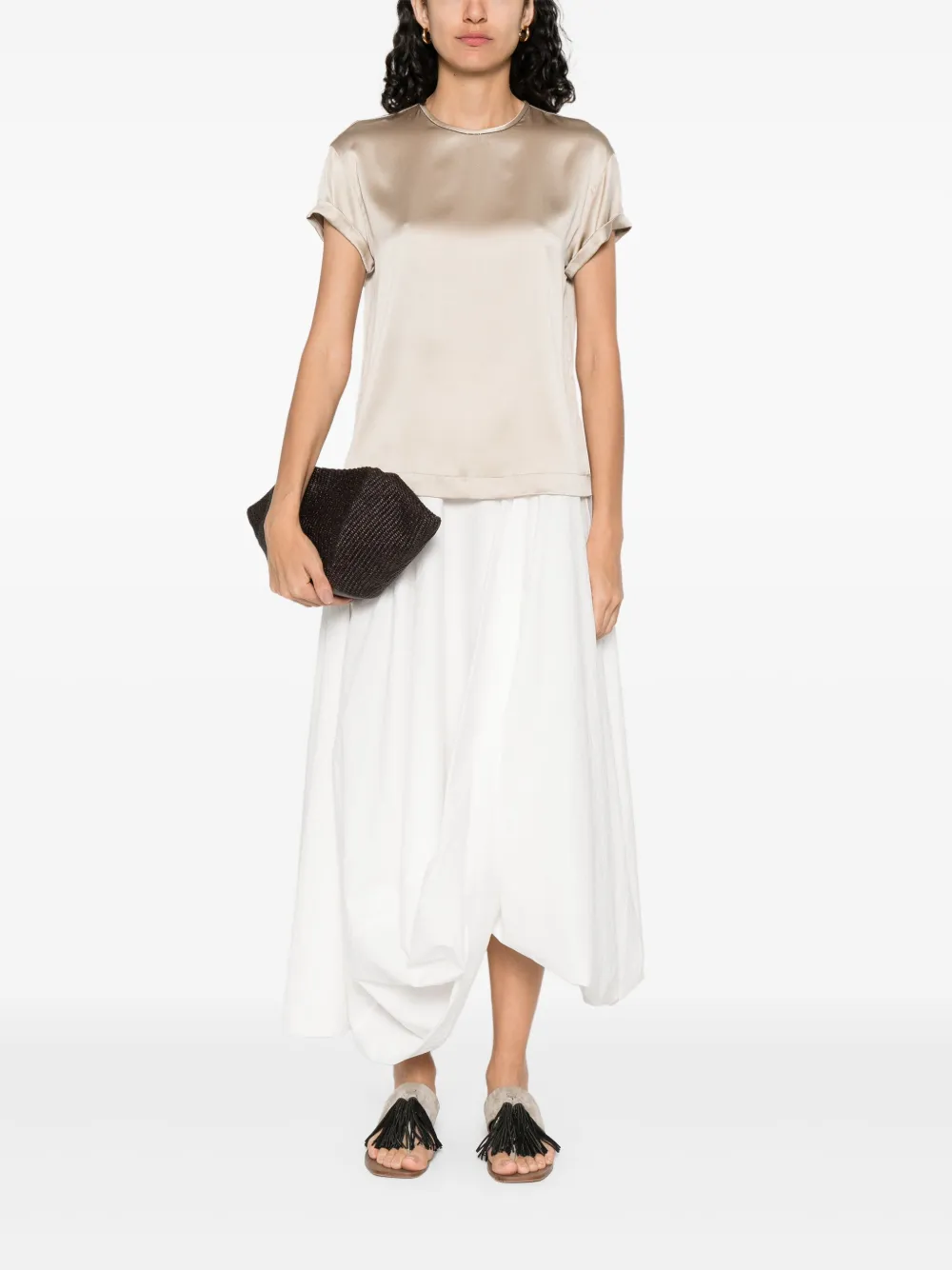 Brunello Cucinelli Satin top | T-Shirts & Jersey Shirts | Image 2