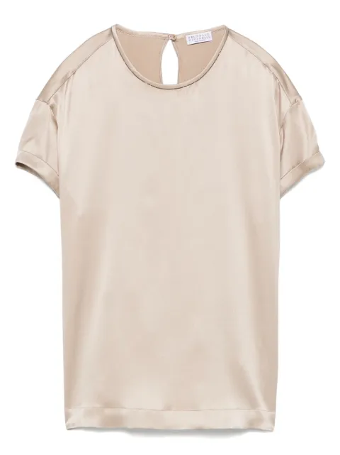 Brunello Cucinelli Satin top