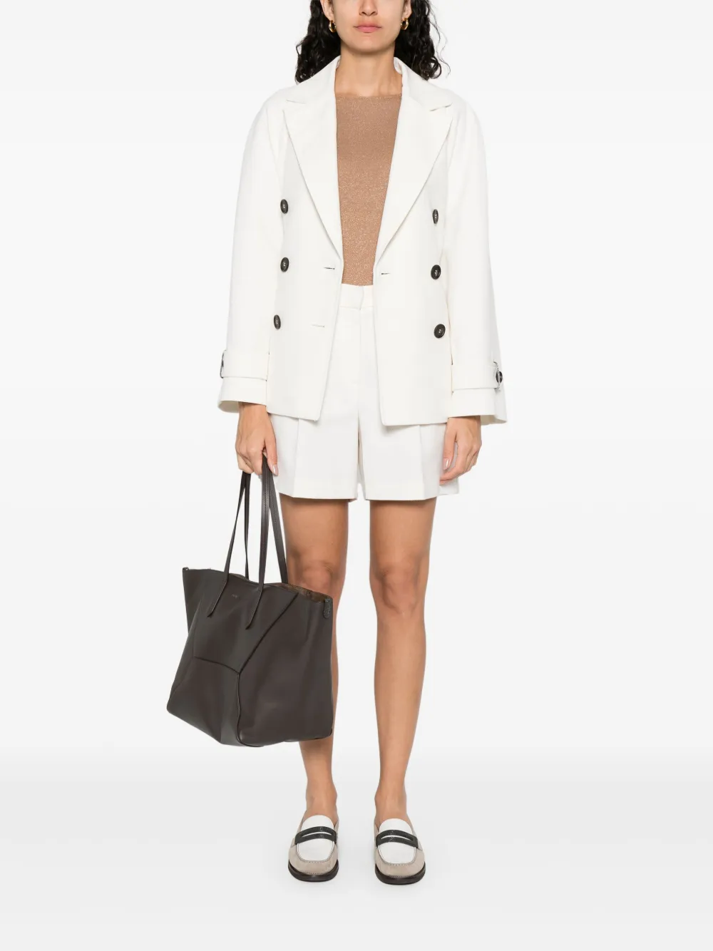 Brunello Cucinelli metallic-thread T-shirt | T-Shirts & Jersey Shirts | Image 2