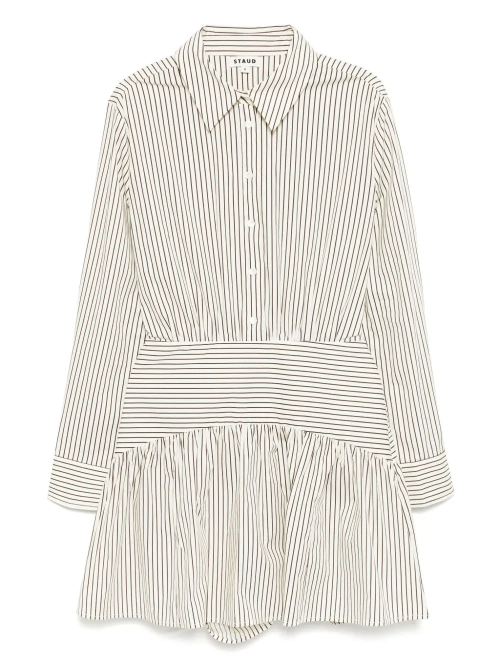 Staud Rocco Mini Dress In Gray